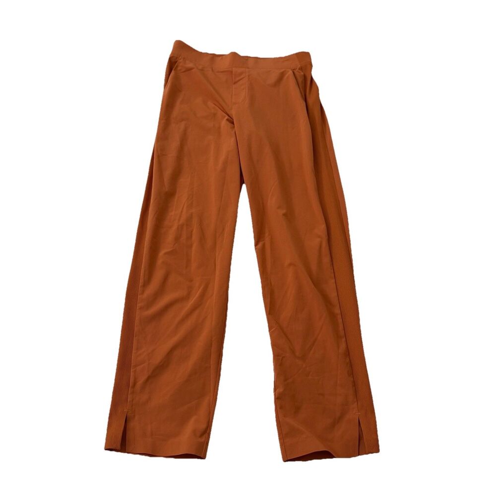 Athleta Brooklyn Pants Womens 2 Orange Haze Ankle Rise Athleisure Hiking Outdoor